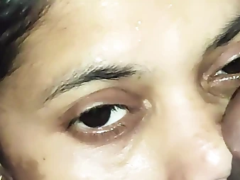 My Indian sista gets her face sopping in spunk after a super-hot and strenuous bang