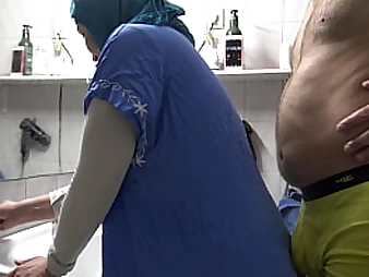 Stepmommysusan gets her hijab ripped off while getting nailed by a German pervy stud