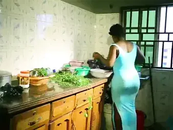 My Village Beau's acquaintance gives me his bod and I give him mine - Nigerian pornographic star with an afro-fashion hj!