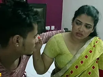 Desi Bhabhi Tabinash hooks up with big-titted Bhabhi Tojha in super-hot bedroom hook-up