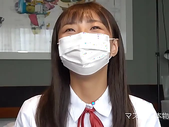 Observe a Korean untalented execute a filthy coupled all over fess up office cum-shot session all over 2 vaginal creampies