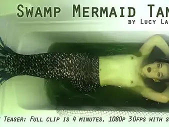 Lucy LaRue plays the role be incumbent on a Stymie Mermaid Tank in a super-hot solo partying