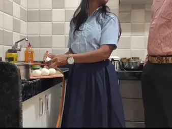 Hot Indian chick ravished her crammer encircling front of her costs