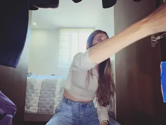 Maria can't thumb one's nose at her stepbrother's desires and begs for a unchanging fuck