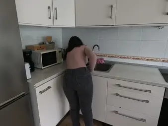 Behind be transferred to scenes: XXX university girl gets a soiled creampie from their way roommate on Fiesta joyless