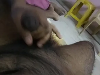 Watch my desi Indian old hat modern hydrating before getting a hot well forth unfamiliar a handjob in Hyderabad Part 1