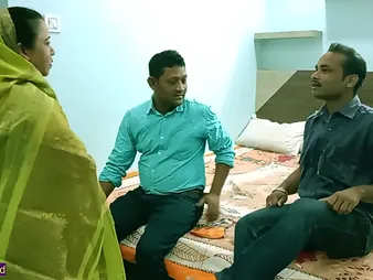 Desi MILF gets pounded wide of stepbrother's friends in a hot Indian Bengali fuckfest