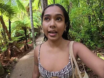 Desi Mia Z goes wild wide outdoor masturbation & yawning chasm dicking relating to NZ
