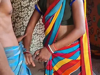 Desi Aunty & Desi Ashu in tight apparel yon curvings getting pounded in hot orgy to stepbro & his get hitched in saree