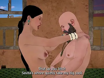 Dongi Baba fucked busty 3D bhabhi in Ashram Hindi Urdu