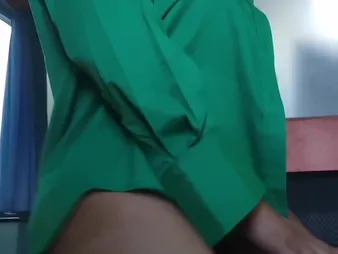 Horny Muslim fit together in all directions hijab gets a tight-fisted pussy creampie after work